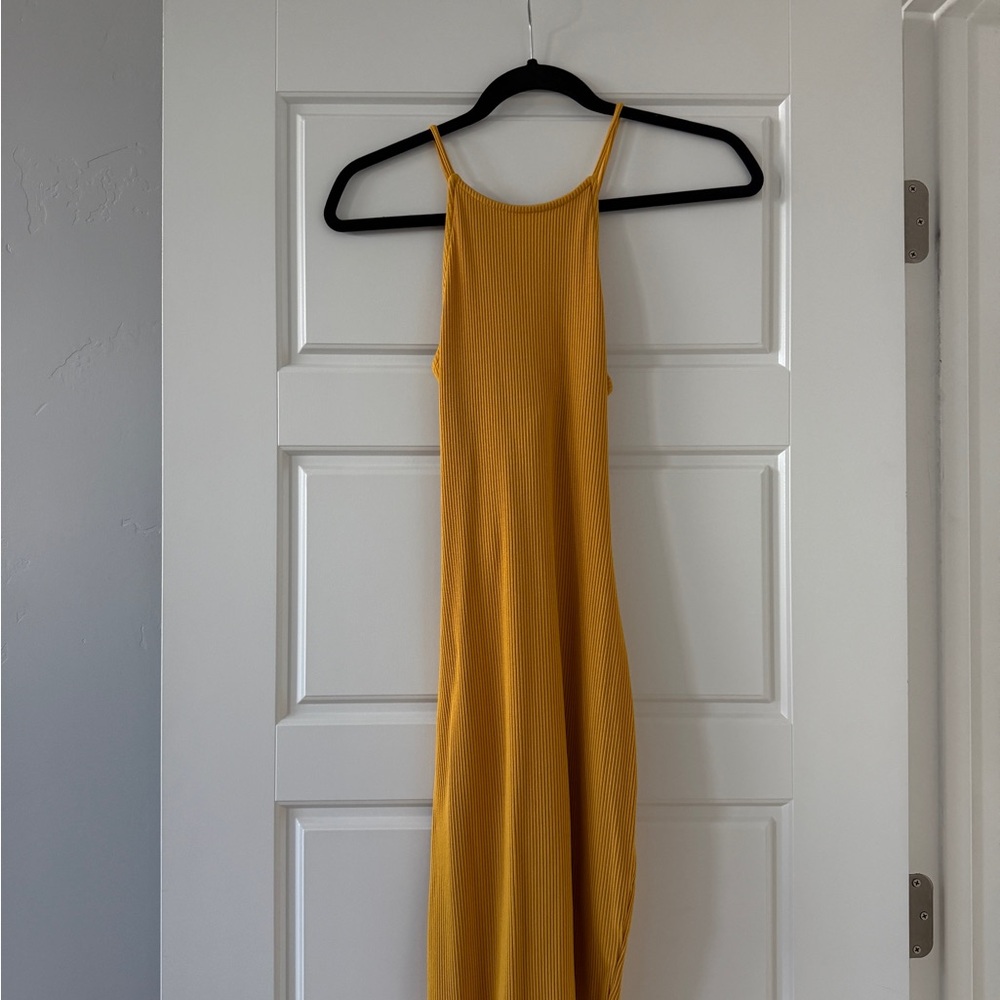 H&M Mustard Backless Dress